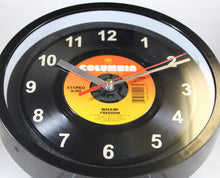 Load image into Gallery viewer, Wham! &quot;Freedom&quot; Record Clock 45rpm Recycled Vinyl
