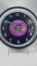 Load and play video in Gallery viewer, The Beatles "The Long And Winding Road" Record Clock 45rpm Recycled Vinyl
