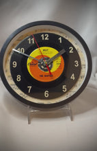 Load and play video in Gallery viewer, Beatles &quot;Help!&quot; Record Clock 45rpm Recycled Vinyl Record Wall Clock One Of A Kind
