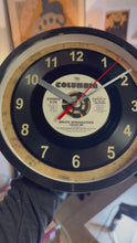 Load and play video in Gallery viewer, Bruce Springsteen &quot;Cover Me&quot; Record Clock 45rpm Recycled Vinyl
