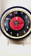 Load and play video in Gallery viewer, Queen &quot;We Are The Champions&quot;  Record Clock 45rpm Recycled Vinyl
