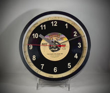 Load and play video in Gallery viewer, KISS "I Was Made For Lovin' You" 45rpm Recycled Vinyl Record Wall Clock One Of A Kind

