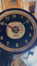 Load and play video in Gallery viewer, Stevie Nicks &quot;Rooms On Fire&quot; Record Clock 45rpm Recycled Vinyl
