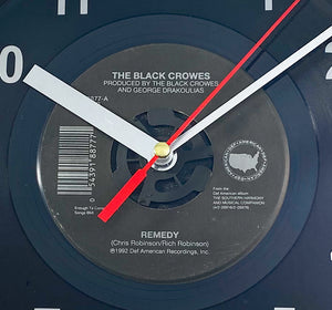 Black Crowes "Remedy" Record Clock 45rpm Recycled Vinyl