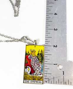 The Empress Tarot Card Pendant Necklace- Large
