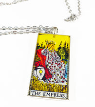 Load image into Gallery viewer, The Empress Tarot Card Pendant Necklace- Large
