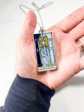 Load image into Gallery viewer, The High Priestess Tarot Card Pendant Necklace - Large
