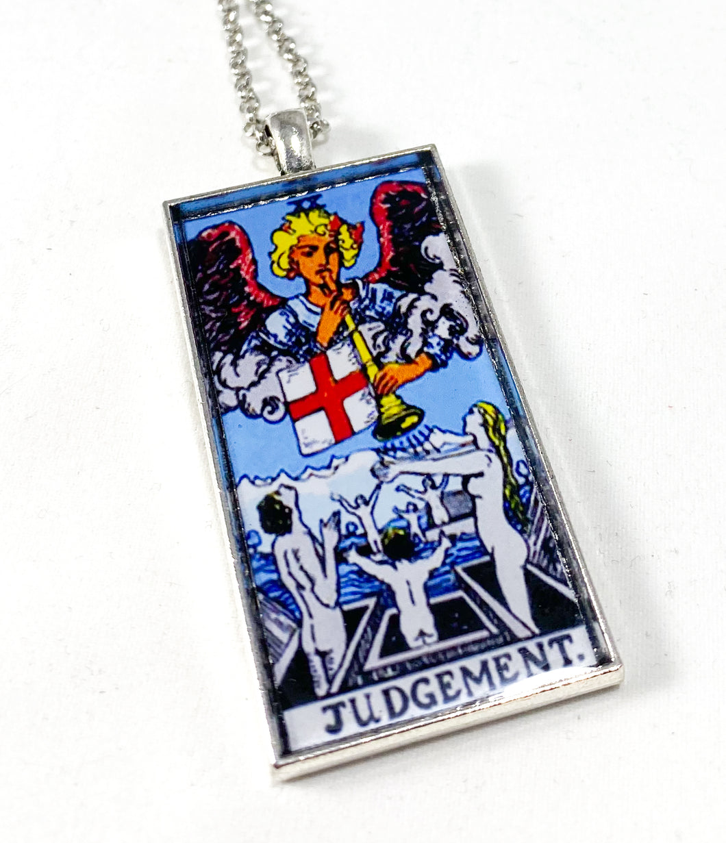 Judgement Tarot Card Pendant Necklace - Large