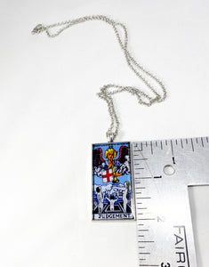 Judgement Tarot Card Pendant Necklace - Large