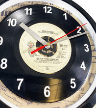 Load image into Gallery viewer, Rod Stewart &quot;Da Ya Think I&#39;m Sexy?&quot; Record Clock 45rpm Recycled Vinyl
