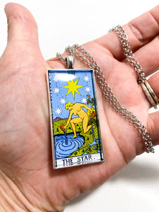 The Star Tarot Card Pendant Necklace - Large