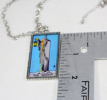 Load image into Gallery viewer, The Hermit Card Pendant Necklace - Large
