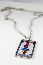 Load image into Gallery viewer, The Hanged Man Card Pendant Necklace - Large
