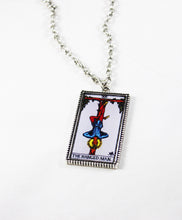 Load image into Gallery viewer, The Hanged Man Card Pendant Necklace - Large
